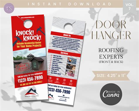 Door Hanger Template for Business