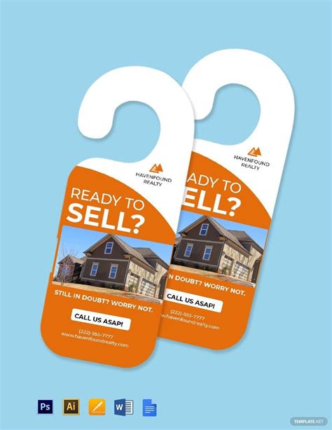 Door Hanger Template for Real Estate