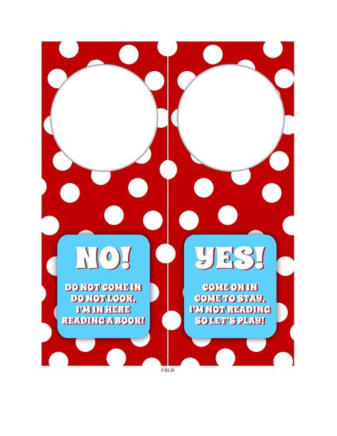 Door Hanger Template for School