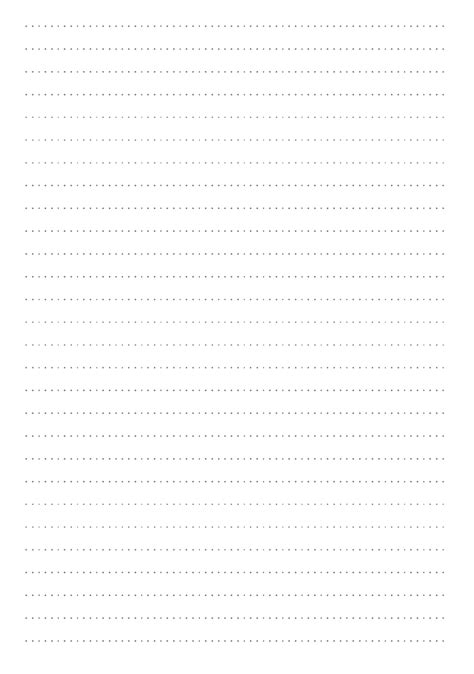 Dotted Free Lined Paper