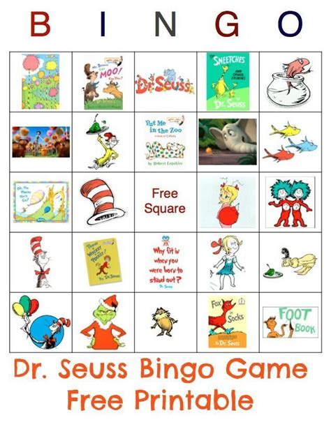 Dr. Seuss Printable Games