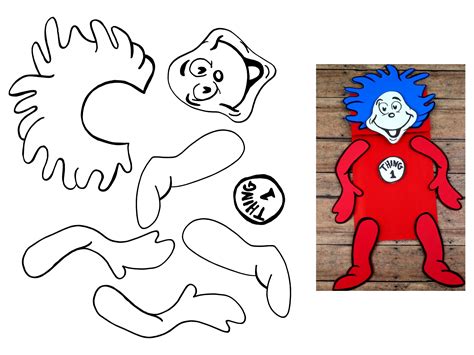 Dr. Seuss Sock Puppet Templates