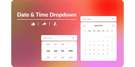 Drop Down Date Example 9