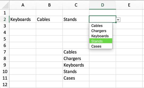 Drop Down List Excel Tutorial