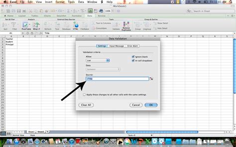 Dropdown Arrow in Excel Example 4