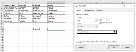 Dropdown Errors in Excel 3