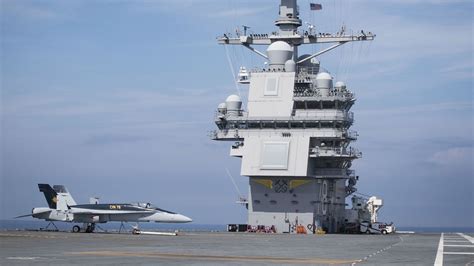 Dual-Band Radar on Aircraft Carrier