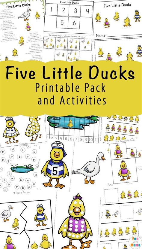 Duck Activity Sheets