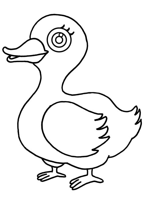 Duck Coloring Templates