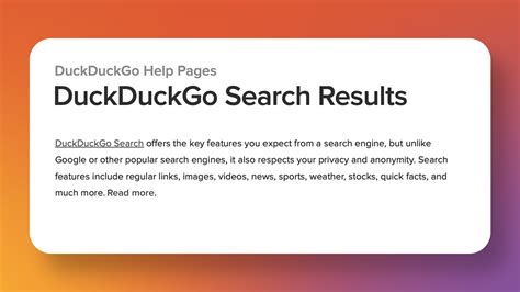 DuckDuckGo Search Results