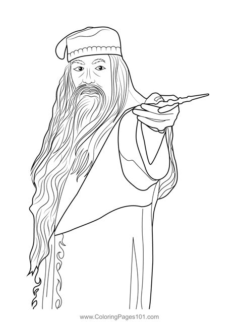 Dumbledore coloring page