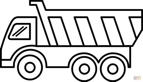 Dump Truck Coloring Page 2