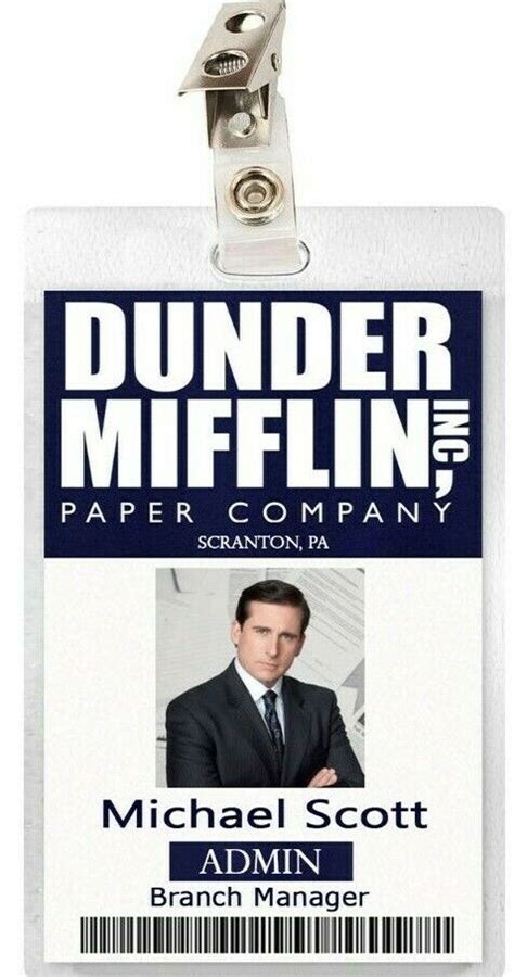 Dunder Mifflin Name Tag