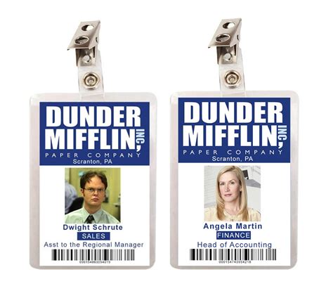 Dunder Mifflin Name Tag Printable