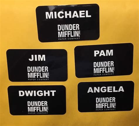 Dunder Mifflin Name Tag 9