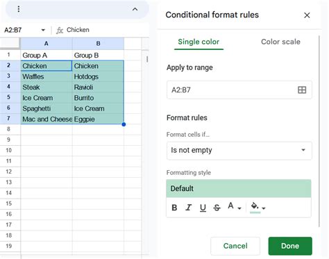 Duplicate Highlighting In Google Sheets