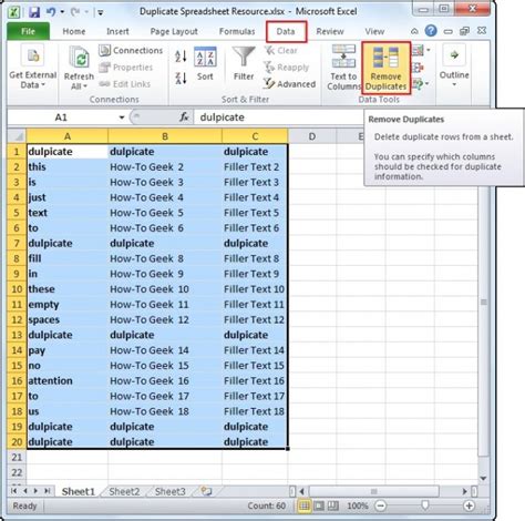 Duplicate Lines in Excel