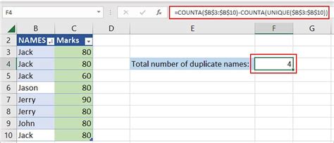 Duplicate Lines in Excel Method 2