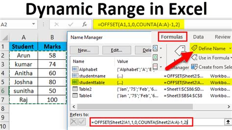 Dynamic Range Excel VBA