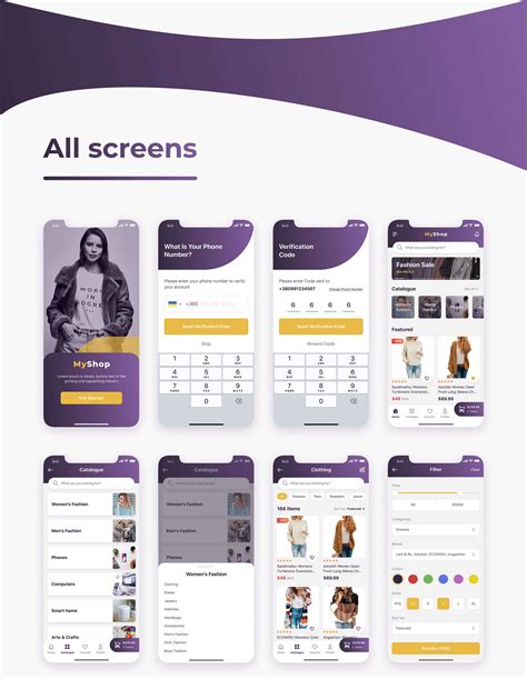 E-commerce Mobile App Templates