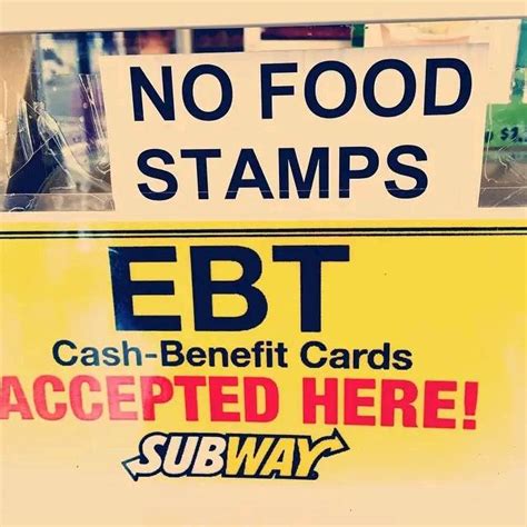 EBT Card at Subway