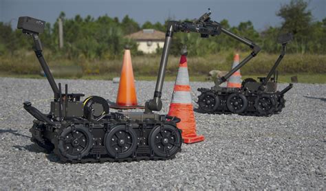 EOD robot in action