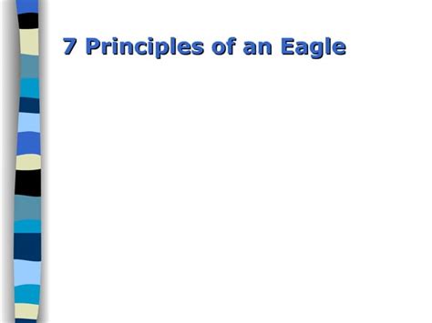 Eagle 9 Key Principles