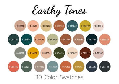 Earthy Tones Color Combinations