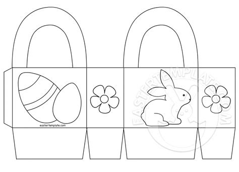 Easter Basket Templates For Kids