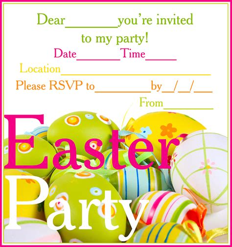 Easter Invitation Template 4