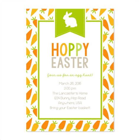 Easter Invitation Template 6