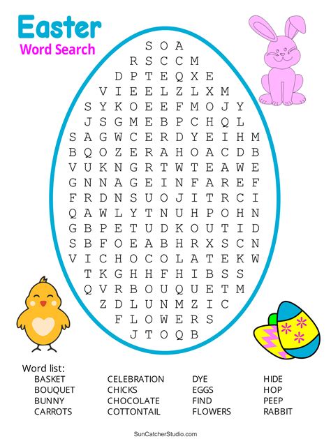 Easter Word Search Printable For Seniors Free