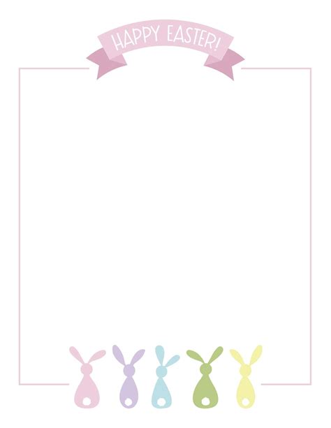 Easter Bunny Letter Templates