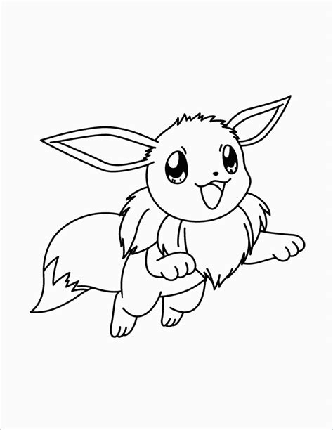 Eevee coloring picture