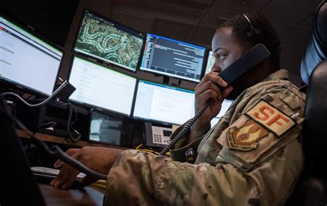 Eglin Security Forces personnel responding to an emergency