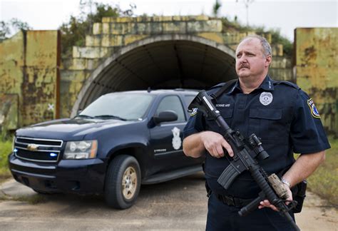 Eglin Security Forces Squadron vehicle patrolling the base