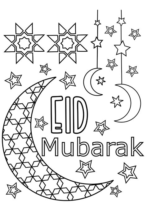 Eid Coloring Pages Printable For Kids And Adults