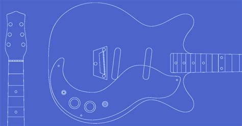 Electric Herald Guitar Template 3