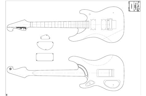 Electric Herald Guitar Template 4