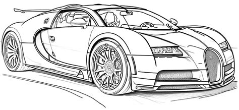 Electric Racing Car Coloring Page