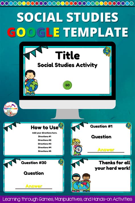 Social Studies Google Slides Templates for Elementary Education