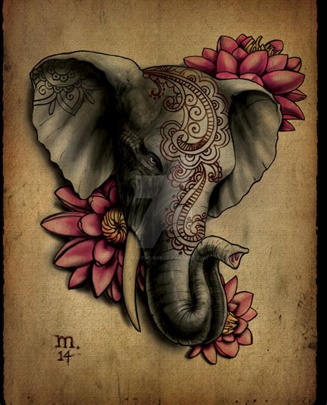 Elephant Tattoo Art