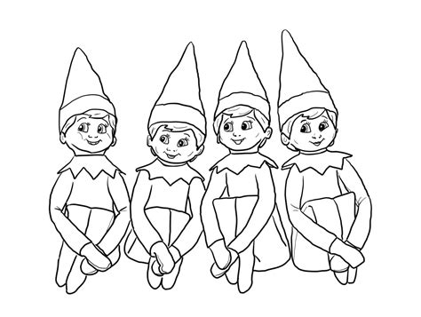 Elf on the Shelf coloring page gallery 10