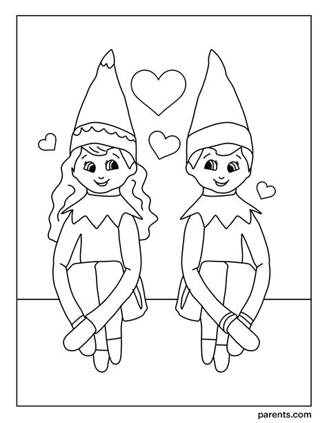 Elf on the Shelf coloring page gallery 7