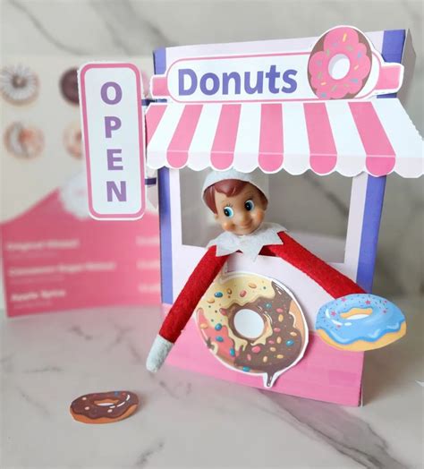 Elf on the Shelf Donut Box Decorations