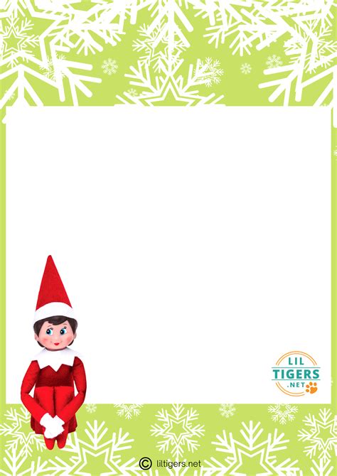 Elf on the shelf letter template gallery