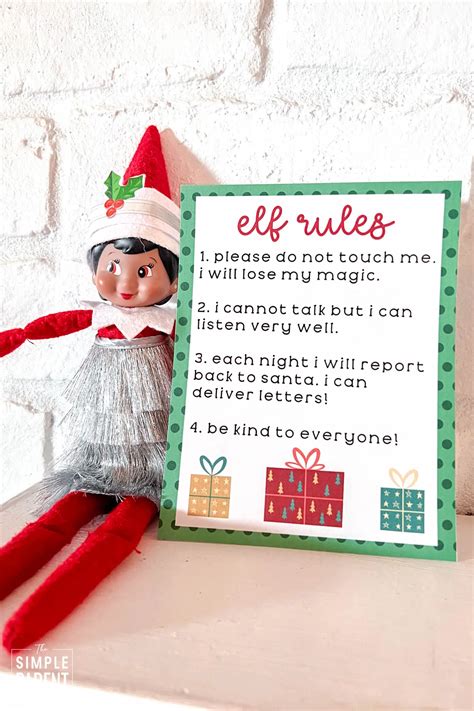 Elf on the Shelf Rules Printable Template