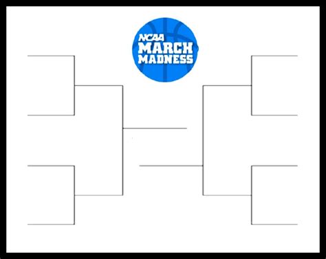 Elite 8 Bracket Template Example