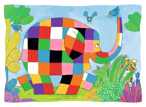 Elmer the Elephant mazes and puzzles