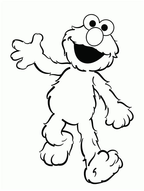 Elmo coloring pages for kids fun gallery 1